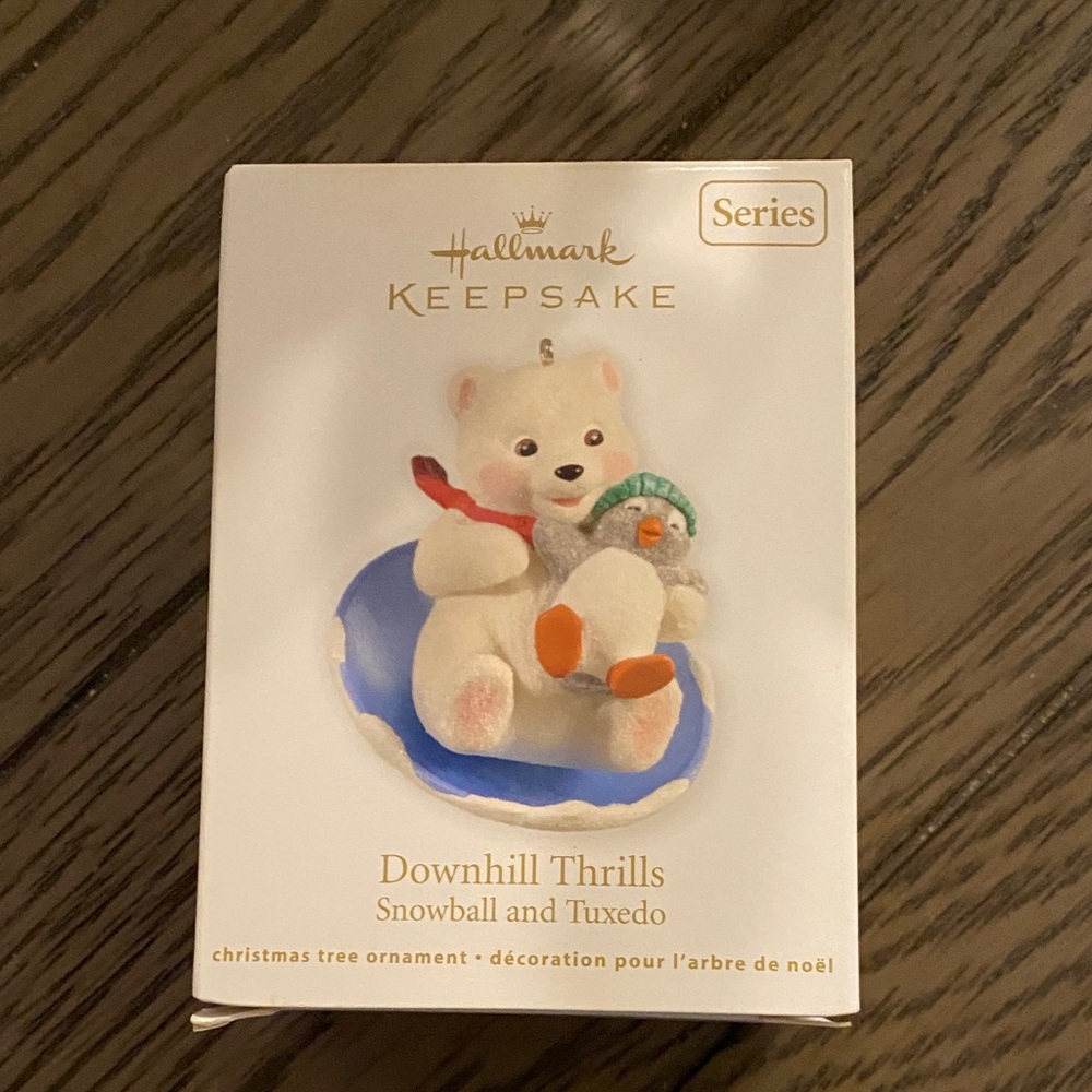 Hallmark Snowball and Tuxedo 2012 Ornament - Downhill Thrills
